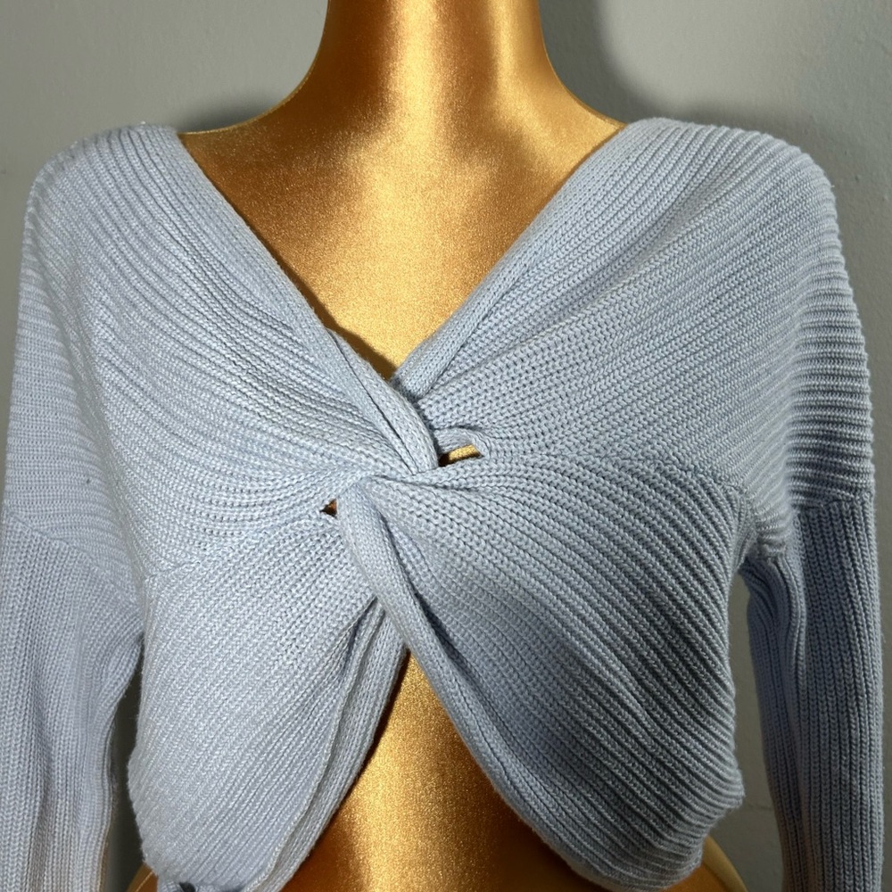 Hollister Soft Blue Knit Sweater